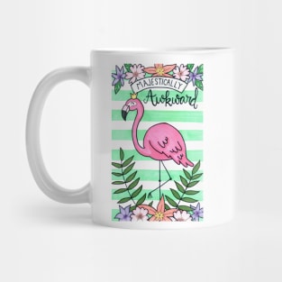 Majestically Awkward King Flamingo Mug